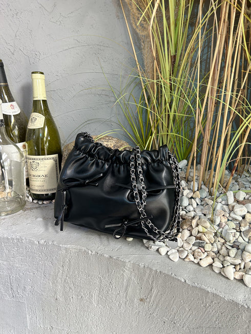 リボンチェーンバッグ | SL1233609 | ブラック