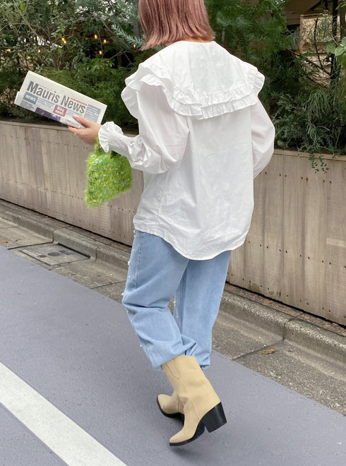 ダブルフリルカラーブラウス | SL2233670 | ホワイト