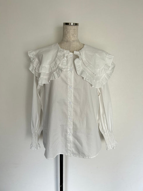 ダブルフリルカラーブラウス | SL2233670 | ホワイト