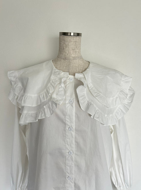 ダブルフリルカラーブラウス | SL2233670 | ホワイト