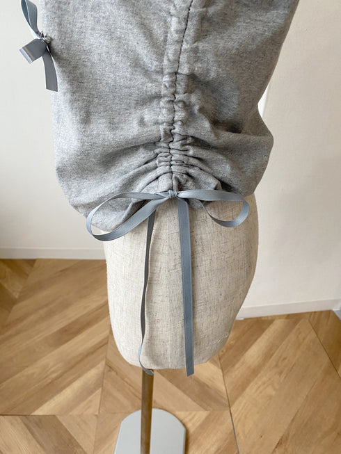 サイドドロストリボントップス | SL2241607 | グレー