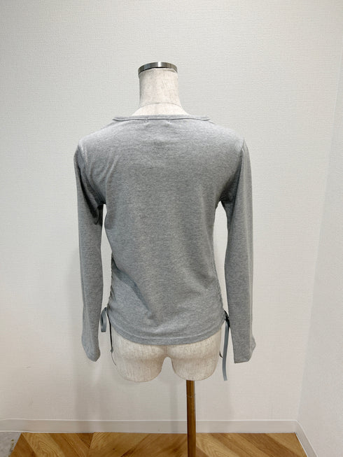 サイドドロストリボントップス | SL2241607 | ホワイト