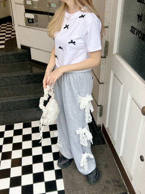 リボンクロップドTシャツ | SL2241603 | ホワイト