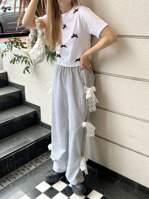 リボンクロップドTシャツ | SL2241603 | ホワイト