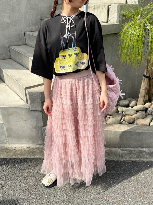 ribbon cake tee | SL2241601 | ブラック