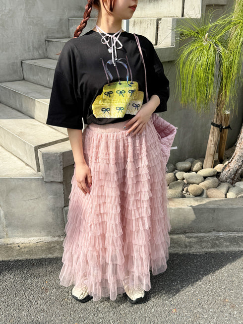 ribbon cake tee | SL2241601 | ブラック