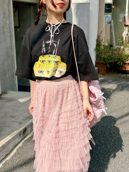 ribbon cake tee | SL2241601 | ブラック