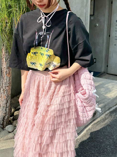 ribbon cake tee | SL2241601 | ブラック