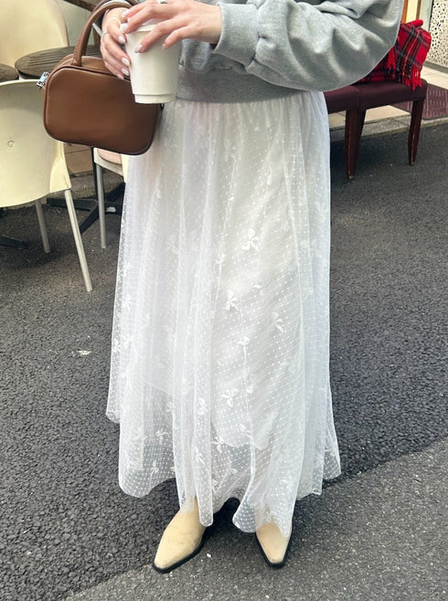 リボンレーススカート | SL2241610 | ホワイト