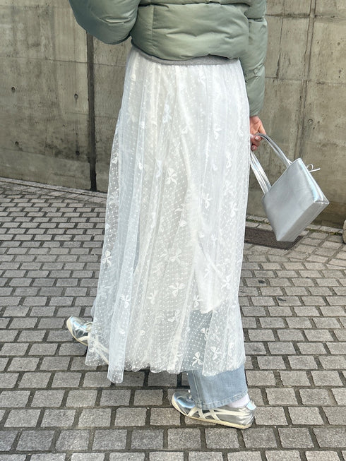 リボンレーススカート | SL2241610 | ホワイト