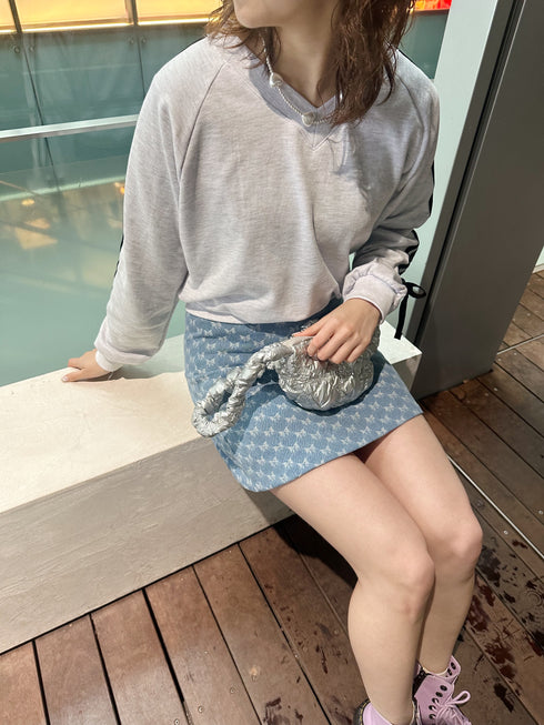 リボンデニムミニスカート | SL2241614 | ライトブルー