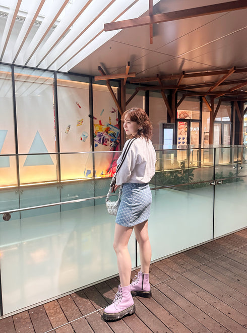 リボンデニムミニスカート | SL2241614 | ライトブルー