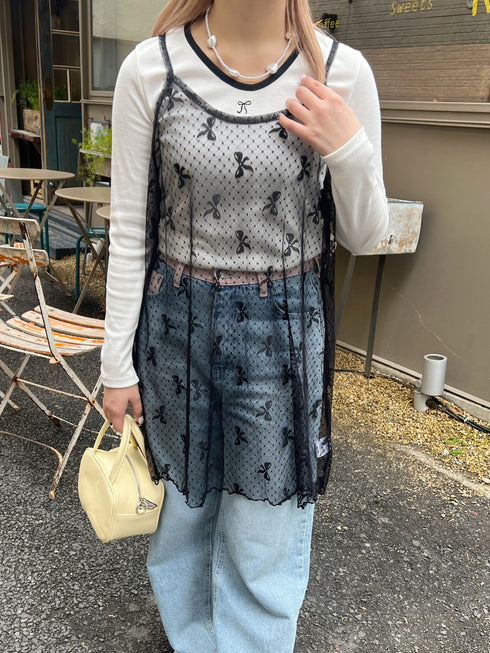 リボンシアーキャミソールワンピース | SL2241638 | ブラック