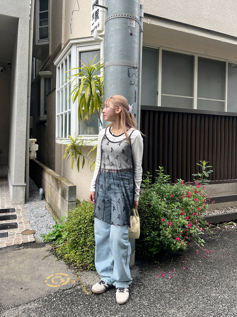 リボンシアーキャミソールワンピース | SL2241638 | ブラック