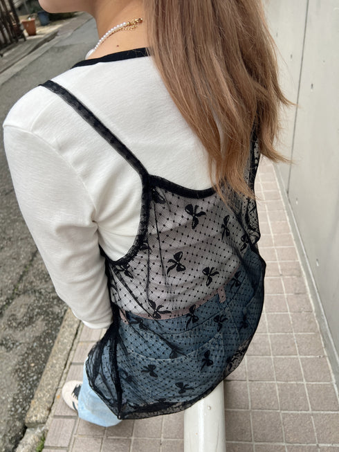 リボンシアーキャミソールワンピース | SL2241638 | ブラック