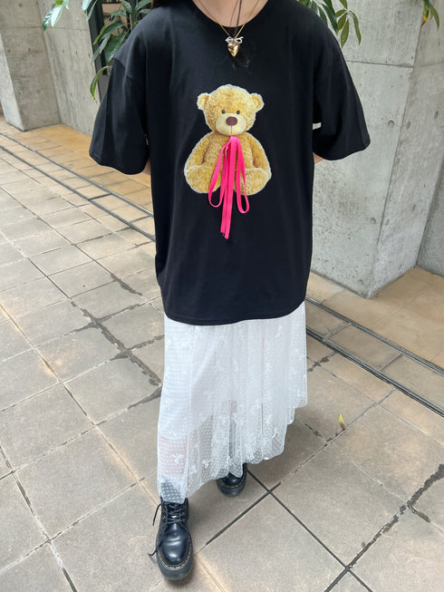 bear ribbon tee | SL2241617 | ブラック