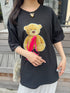 bear ribbon tee | SL2241617 | ブラック