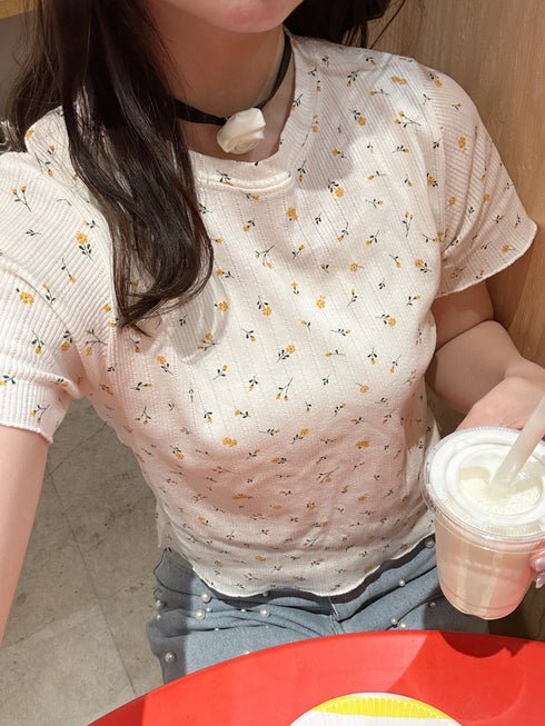 flower thermal tee | SL2241627 | アイボリー