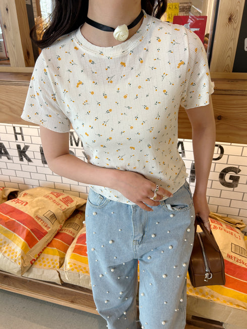 flower thermal tee | SL2241627 | アイボリー