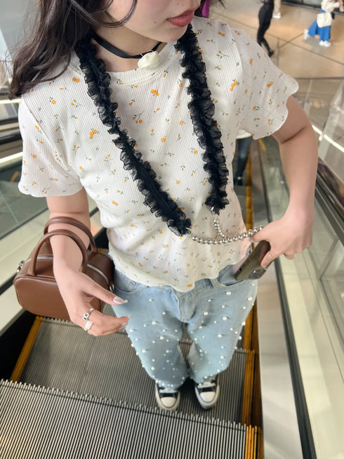 flower thermal tee | SL2241627 | アイボリー