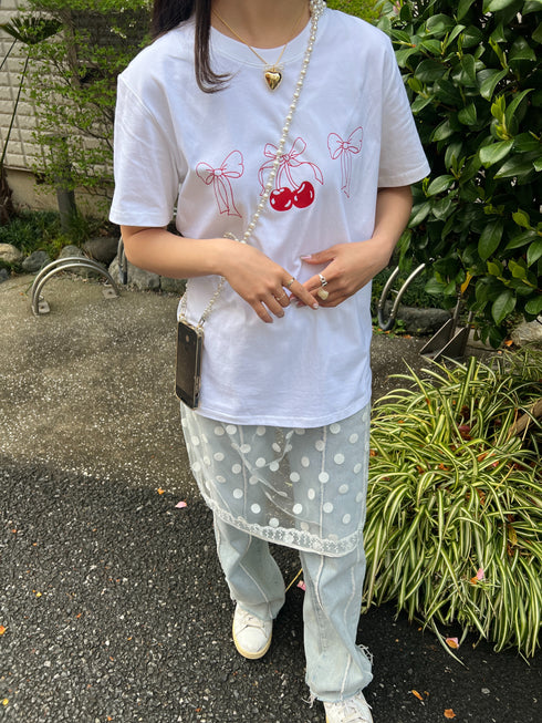 チェリーリボンT | SL2241649 | ホワイト