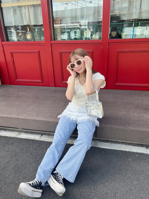 ギャザーリボントップス | SL2241644 | アイボリー