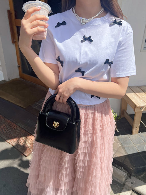 リボンクロップドTシャツ | SL2241603 | ホワイト