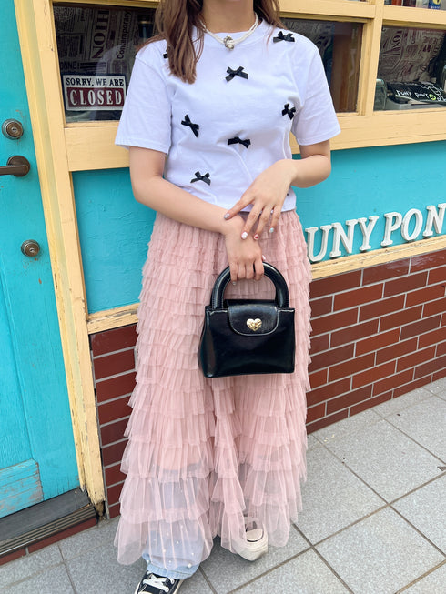 リボンクロップドTシャツ | SL2241603 | ホワイト