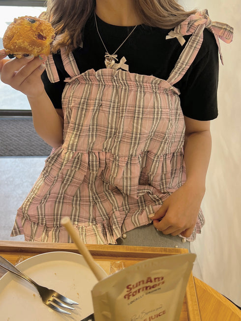 リボンクロップドTシャツ | SL2241603 | ブラック