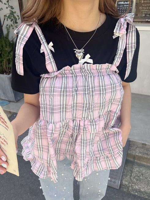 チェックチュニックキャミソール | SL2241641 | ピンク