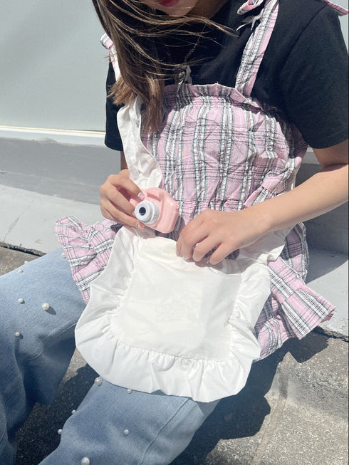 フリルギャザーショルダーバッグ | SL1241604 | ホワイト