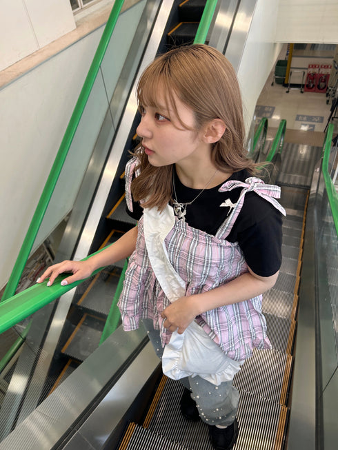 リボンクロップドTシャツ | SL2241603 | ブラック