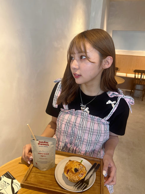 リボンクロップドTシャツ | SL2241603 | ブラック