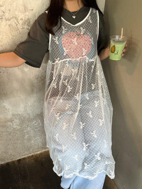 リボンシアーワンピース | SL2241654 | ホワイト