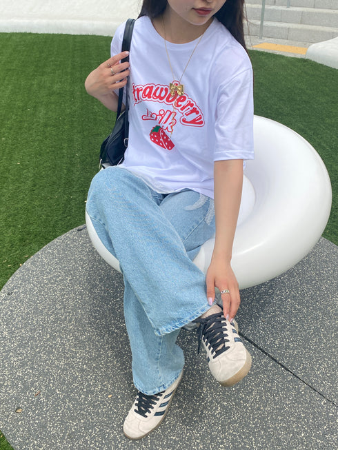 strawberry milk tee | SL2241658 | ホワイト