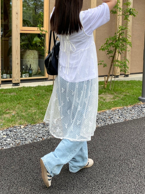 リボンシアーワンピース | SL2241654 | ホワイト