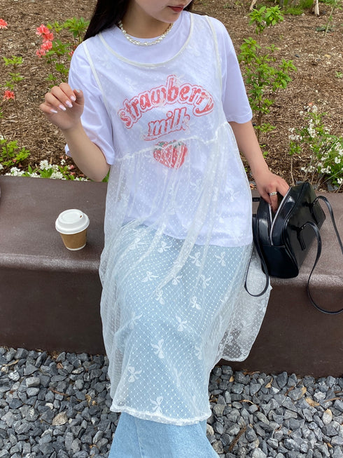 リボンシアーワンピース | SL2241654 | ホワイト