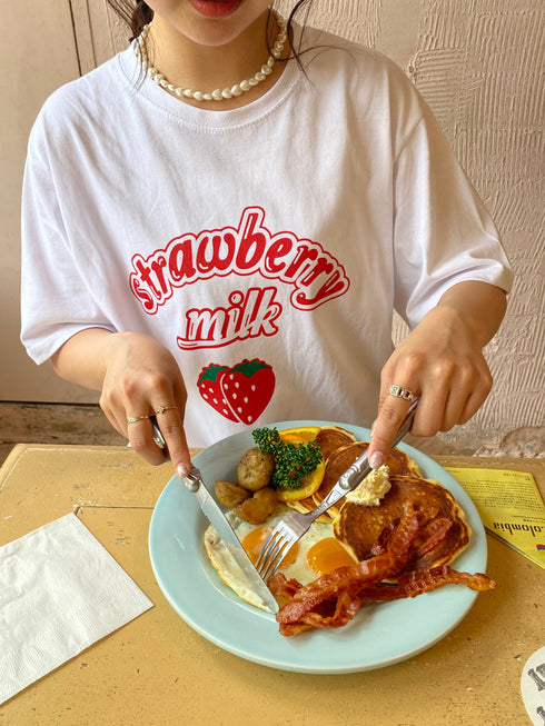strawberry milk tee | SL2241658 | ホワイト