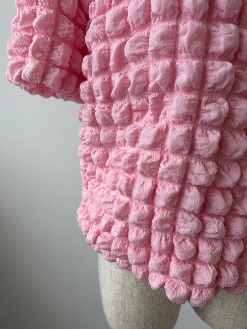 ぽこぽこペプラムトップス | PP2242701 | ピンク