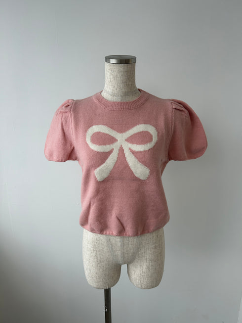 リボンパフスリーブニット | RN2242001 | アイボリー