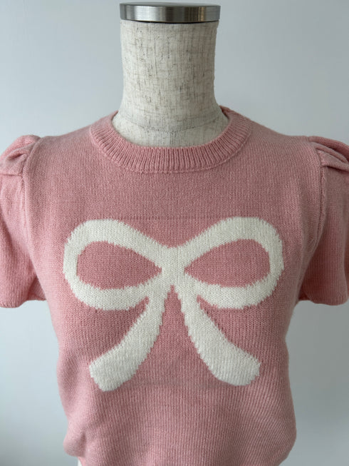 リボンパフスリーブニット | RN2242001 | アイボリー