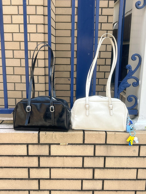 フェイクレザーミニボストンバッグ | SL1241605 | ブラック