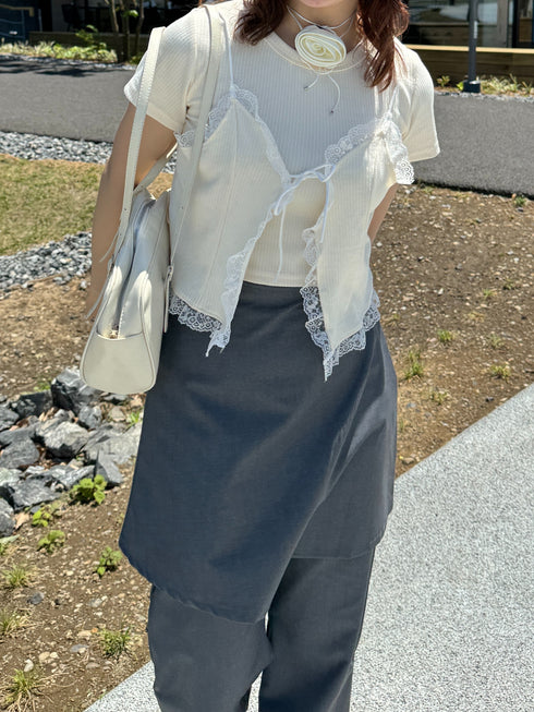 アンサンブルレーストップス | SL2241668 | アイボリー