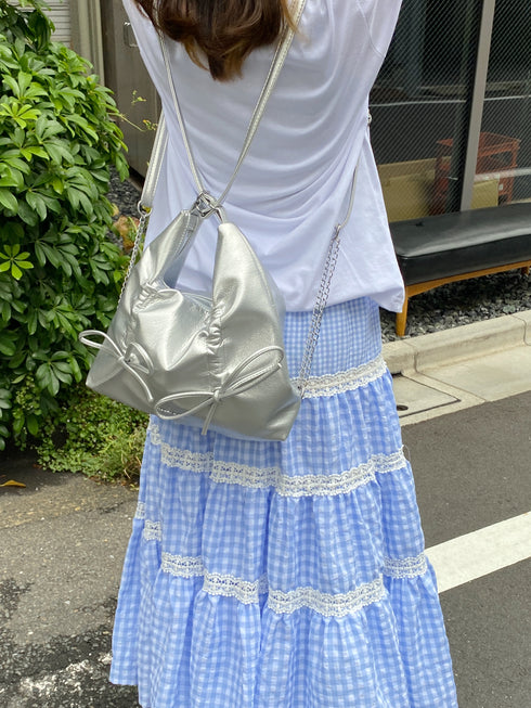 2wayダブルリボンバッグ | SL1241607 | シルバー