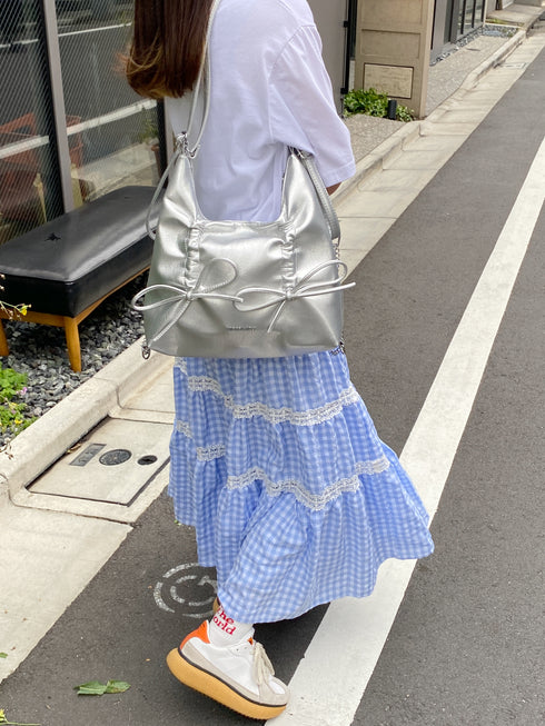 2wayダブルリボンバッグ | SL1241607 | シルバー