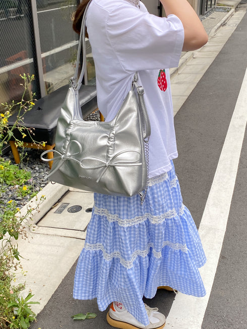 2wayダブルリボンバッグ | SL1241607 | シルバー