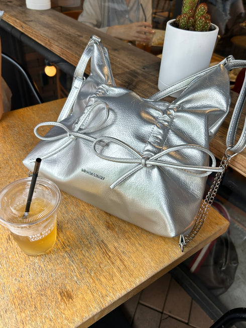 2wayダブルリボンバッグ | SL1241607 | シルバー