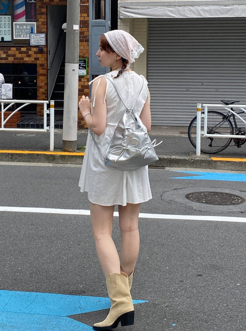 ショルダーリボンミニワンピース | SL2241671 | ホワイト