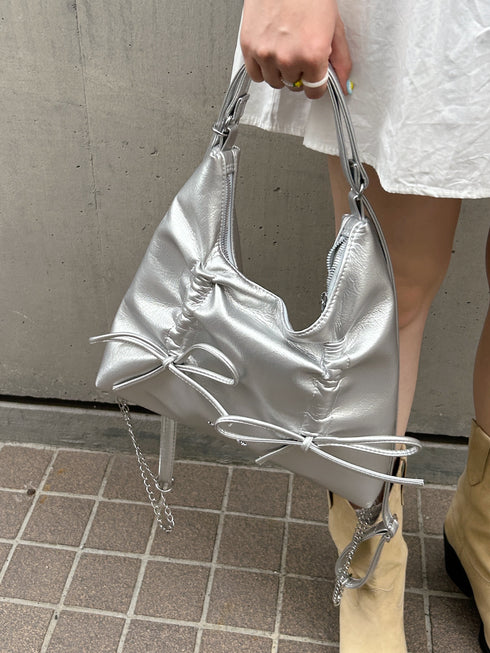 2wayダブルリボンバッグ | SL1241607 | シルバー