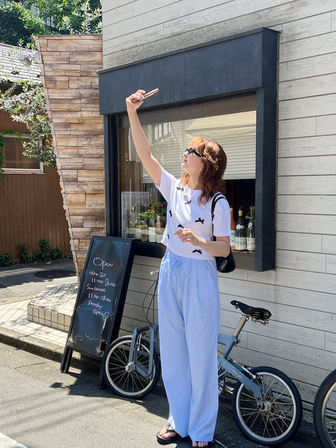 リボンクロップドTシャツ | SL2241603 | ホワイト